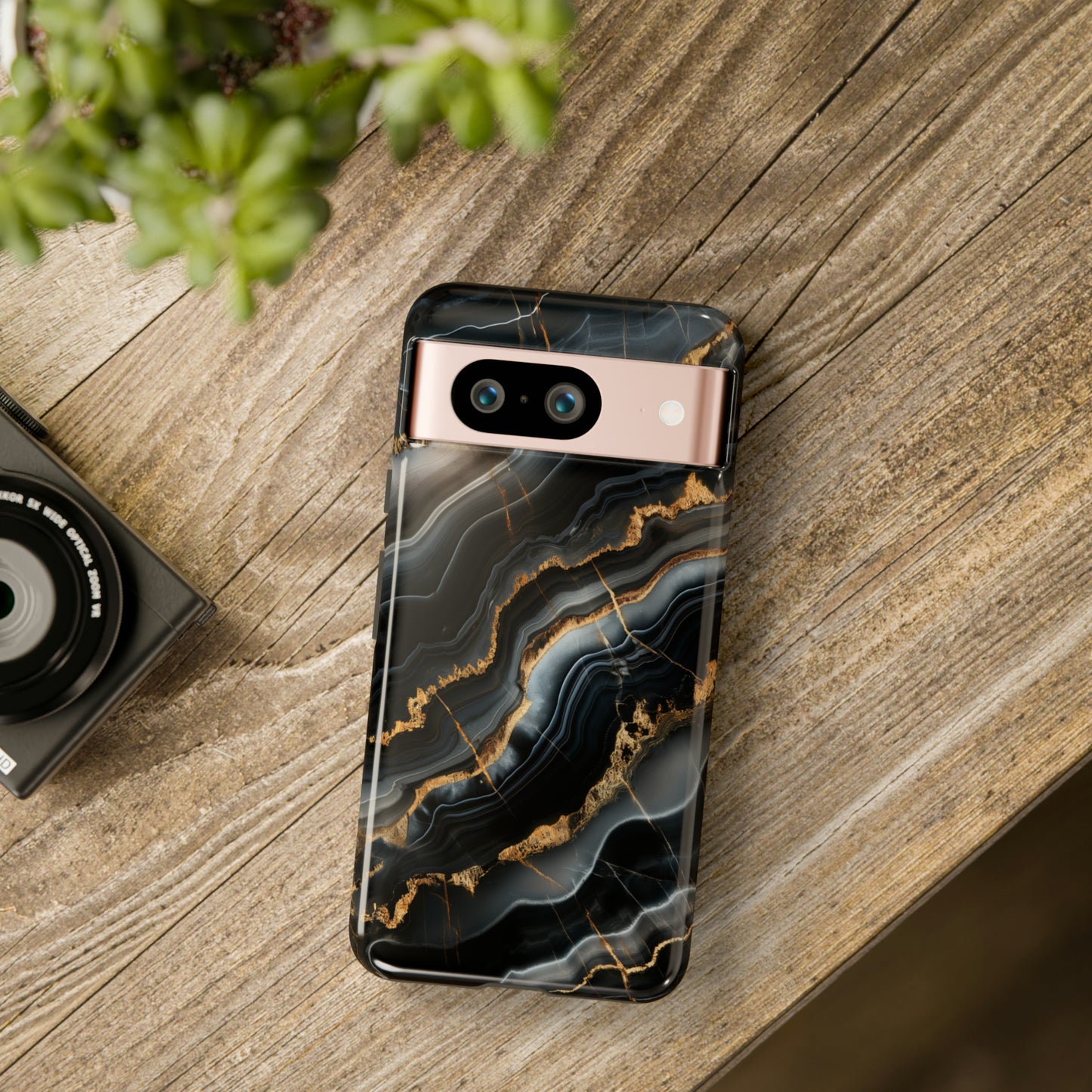 Black Marble Phone Cases