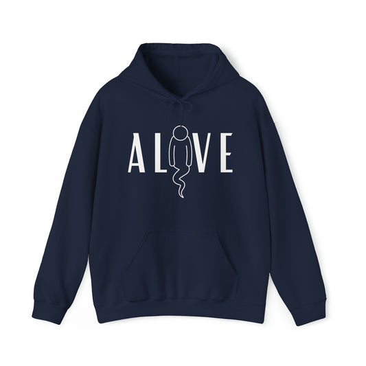 Alive graphic - Heavy Hooded Sweatshirt