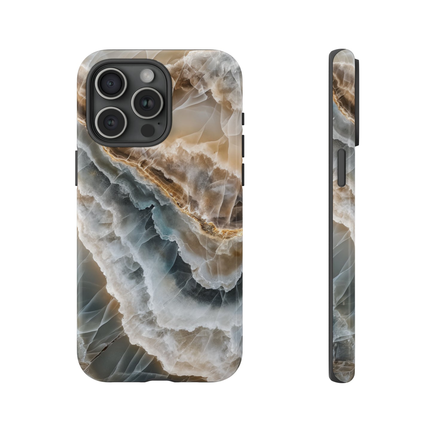 White Onyx Marble Printed Phone Cases