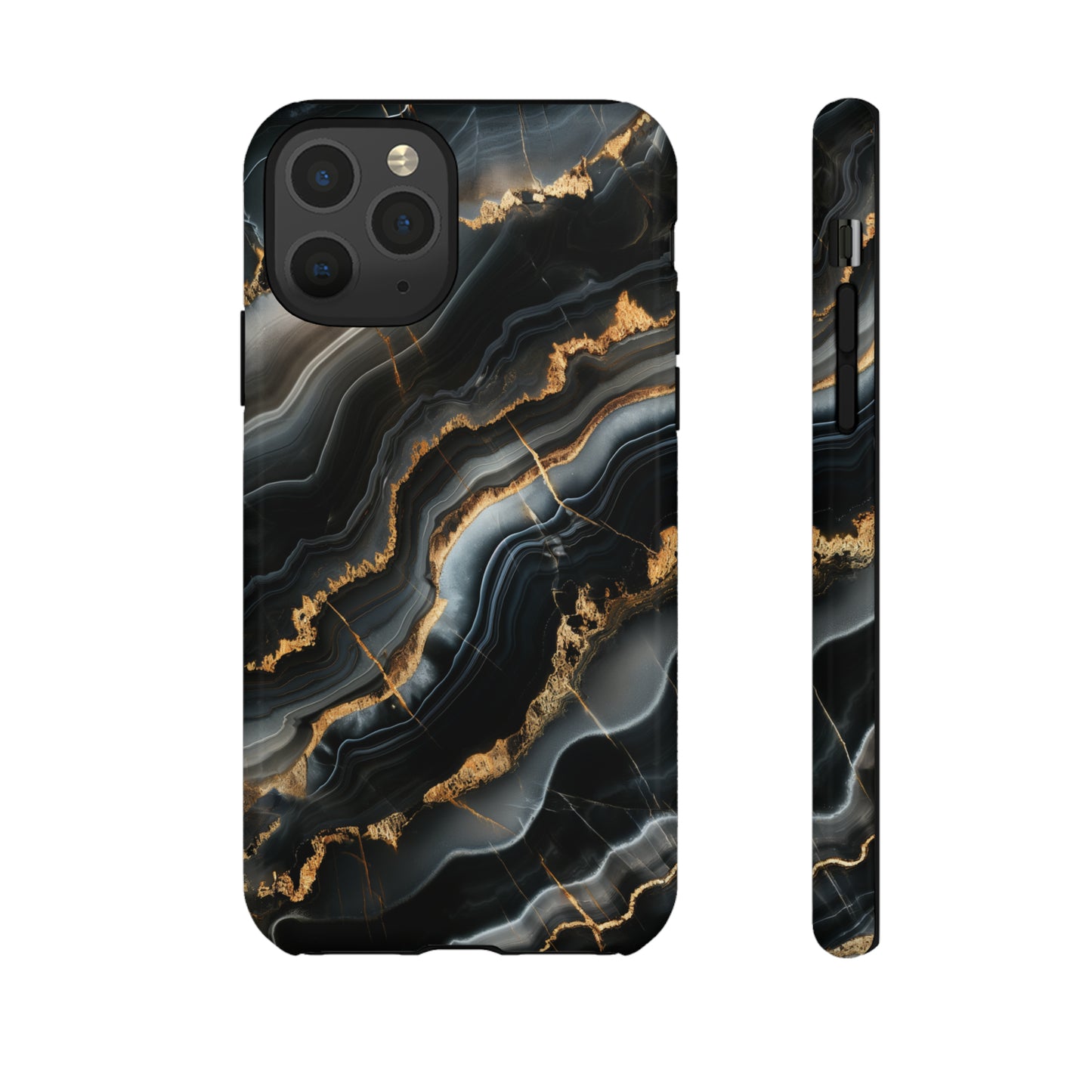 Black Marble Phone Cases