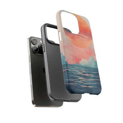 Abstract Sunset & Ocean Phone Cases