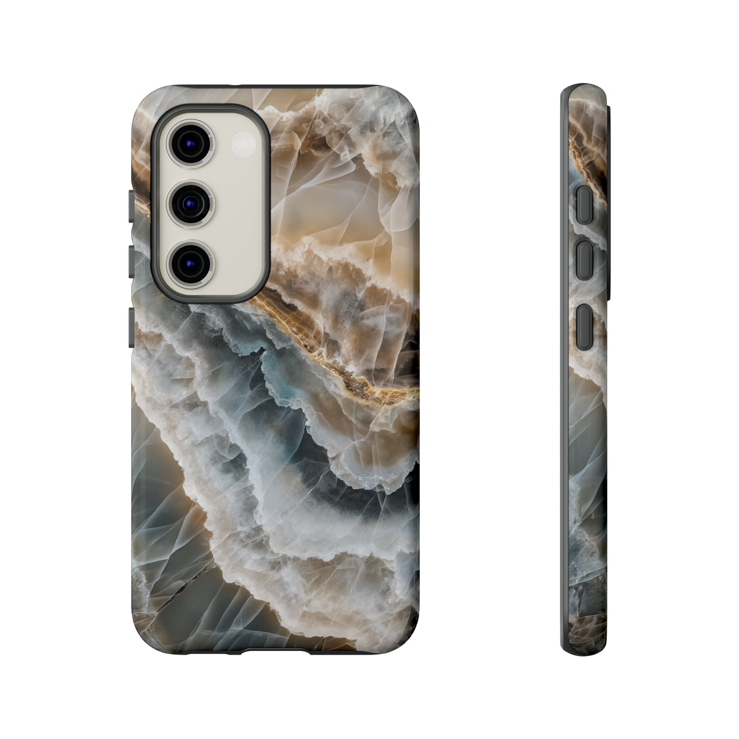 White Onyx Marble Printed Phone Cases