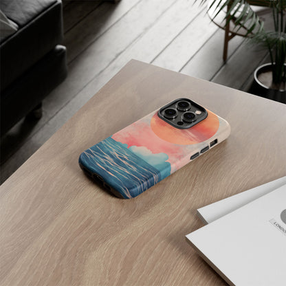 Abstract Sunset & Ocean Phone Cases