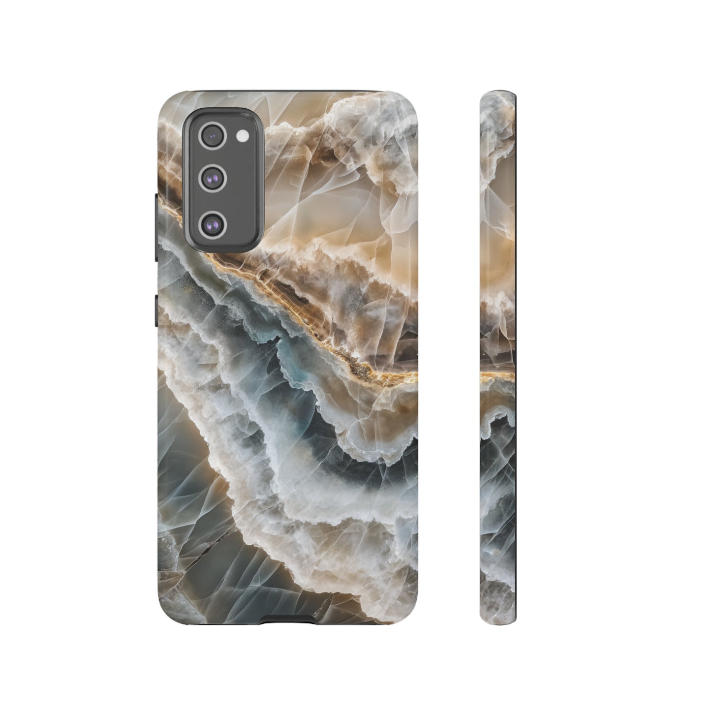 White Onyx Marble Printed Phone Cases