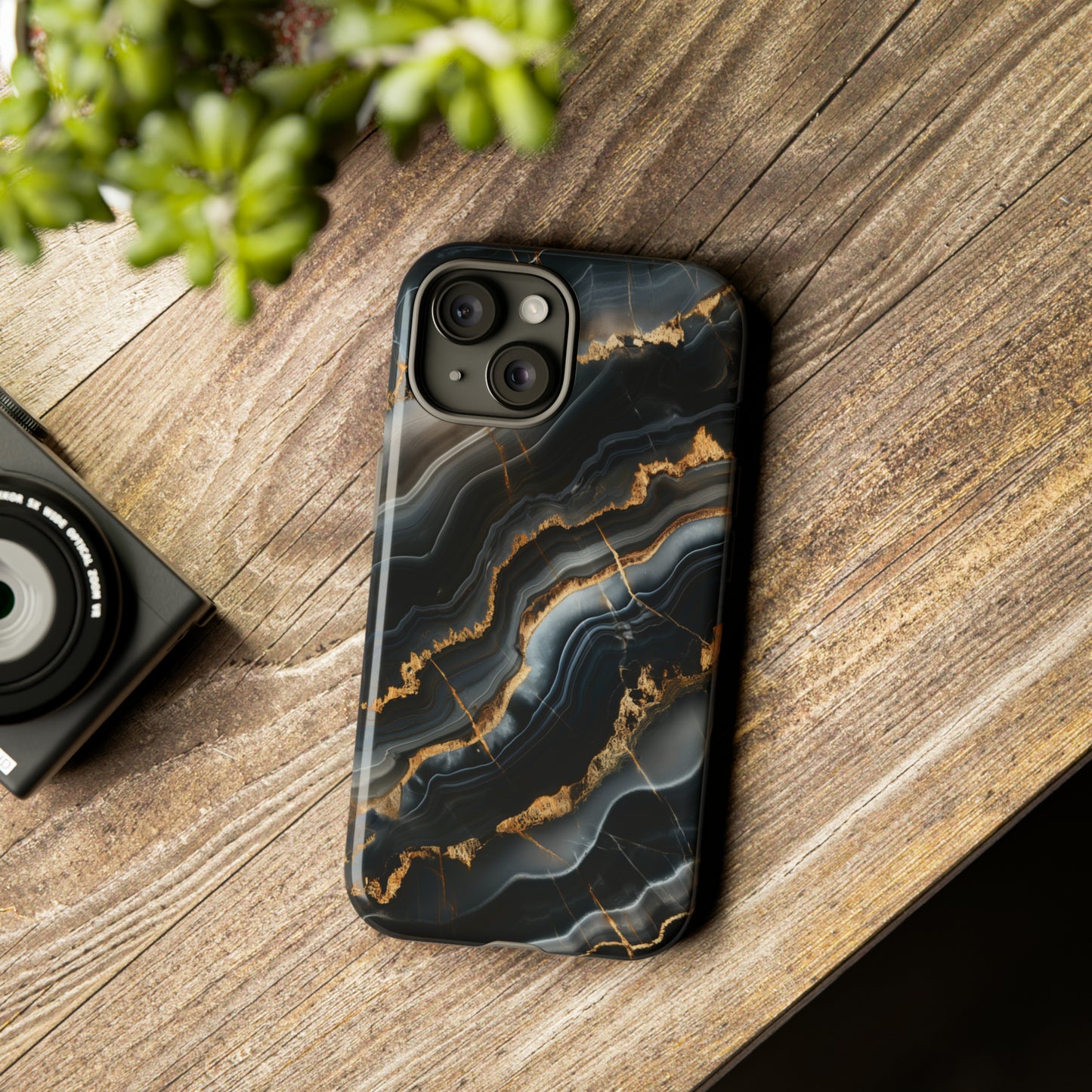 Black Marble Phone Cases