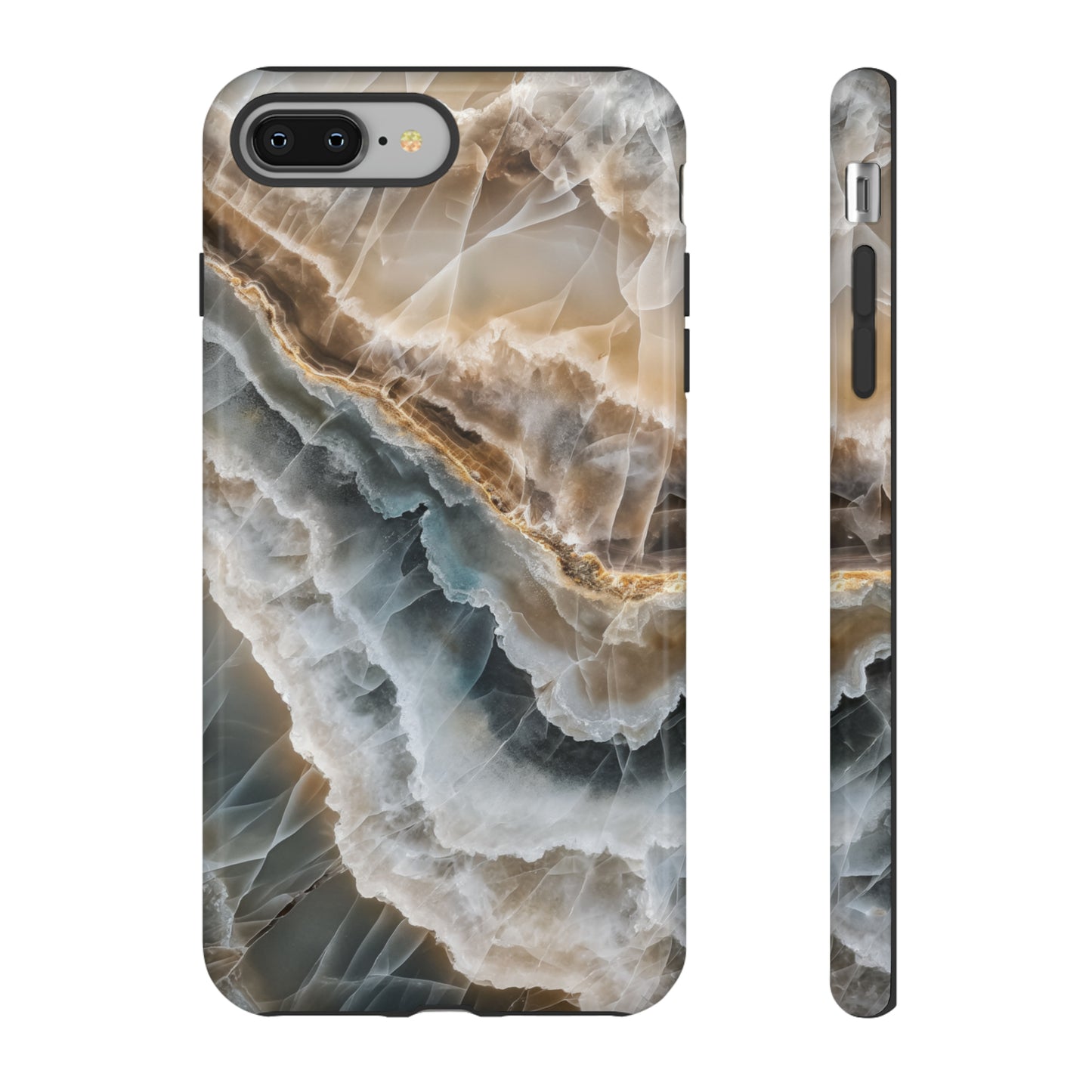 White Onyx Marble Printed Phone Cases