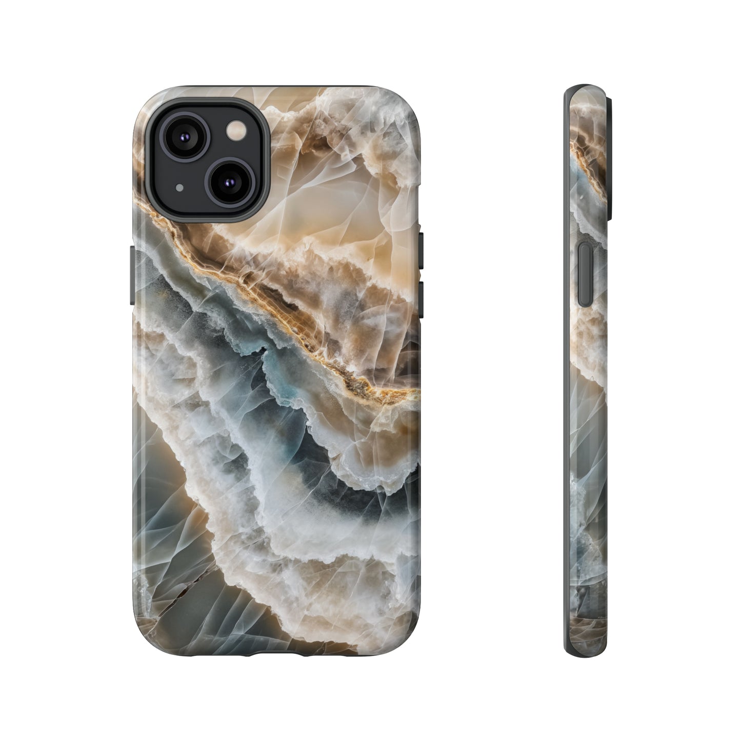 White Onyx Marble Printed Phone Cases