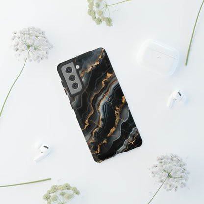 Black Marble Phone Cases