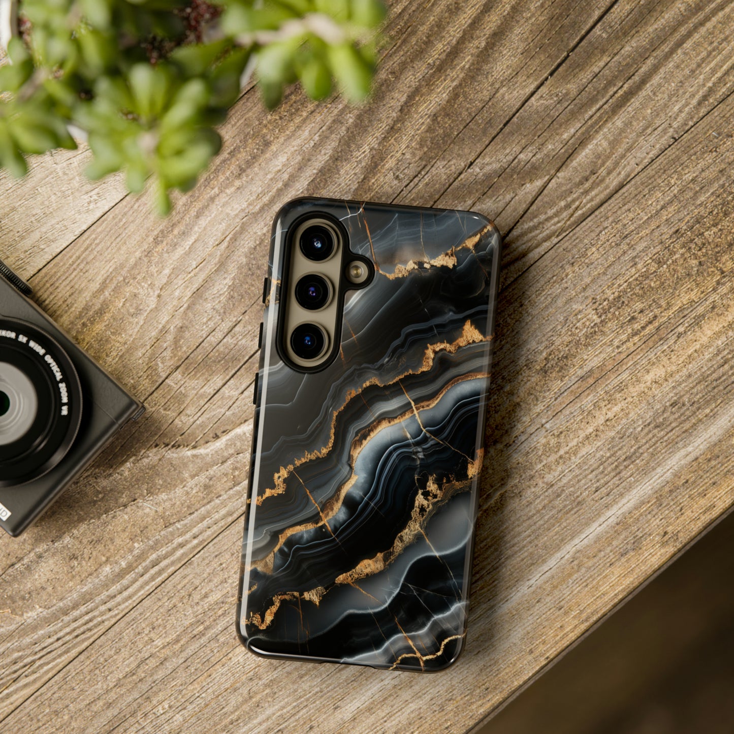 Black Marble Phone Cases