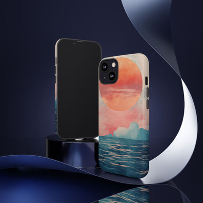 Abstract Sunset & Ocean Phone Cases