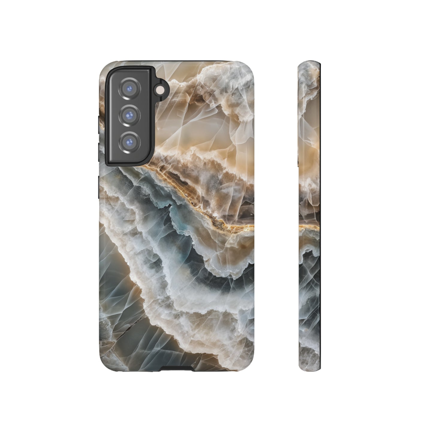 White Onyx Marble Printed Phone Cases