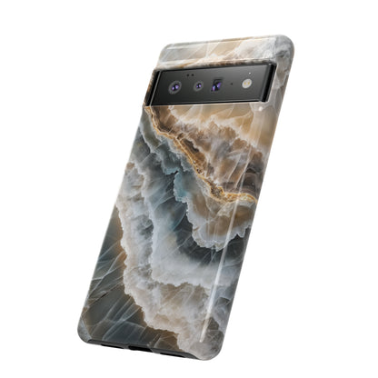 White Onyx Marble Printed Phone Cases