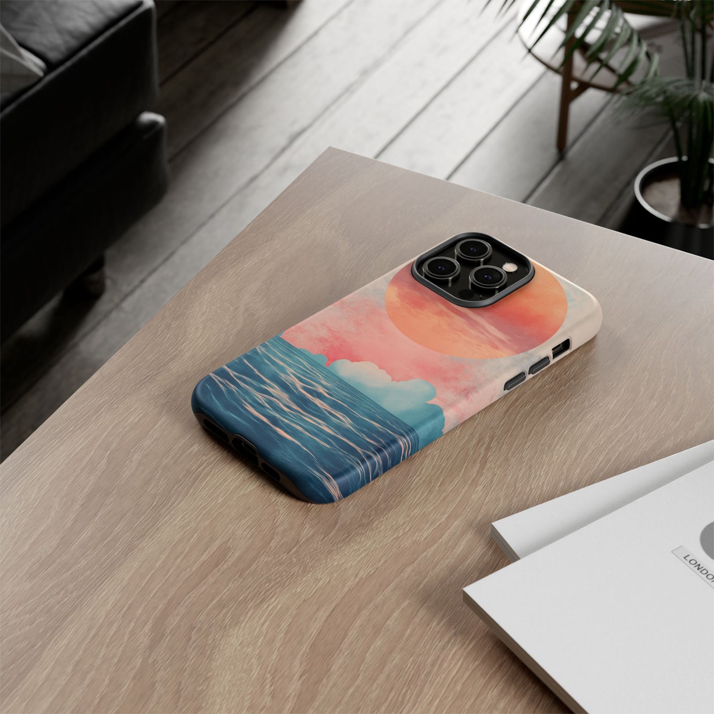 Abstract Sunset & Ocean Phone Cases
