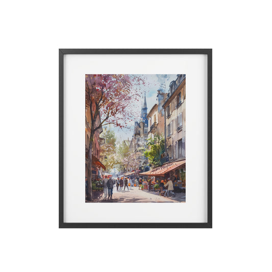 Framed rectangular Wall art posters - French Streetscape