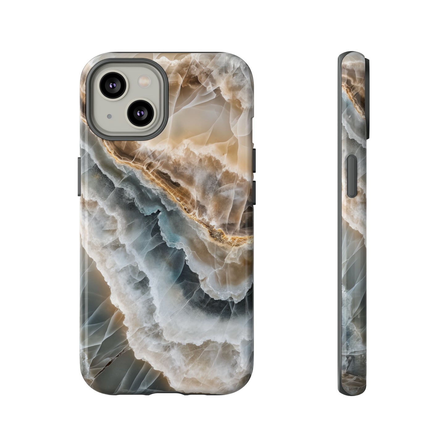 White Onyx Marble Printed Phone Cases