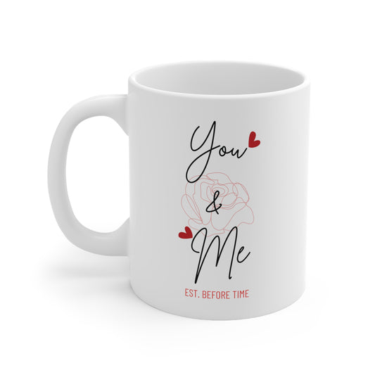 "You & Me" Ceramic Coffee Cups, 11oz.