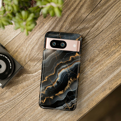 Black Marble Phone Cases