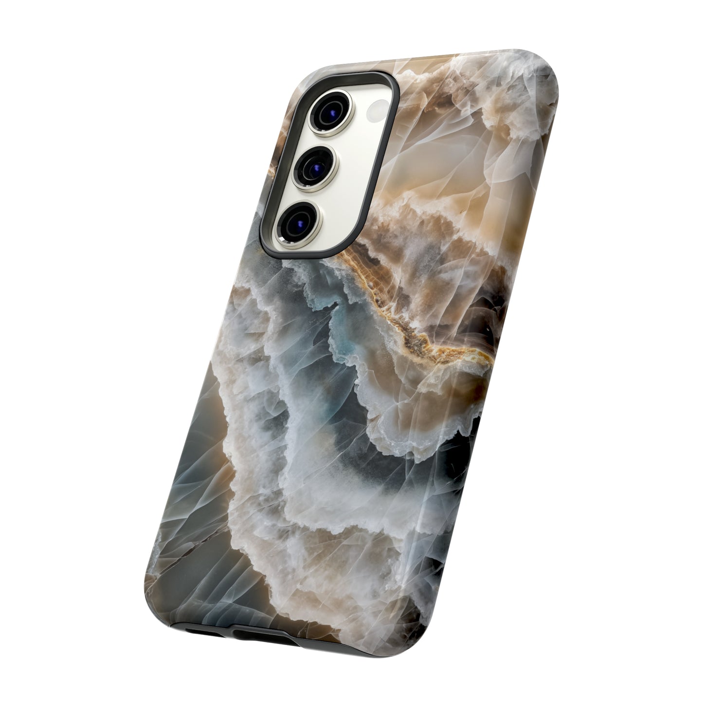 White Onyx Marble Printed Phone Cases