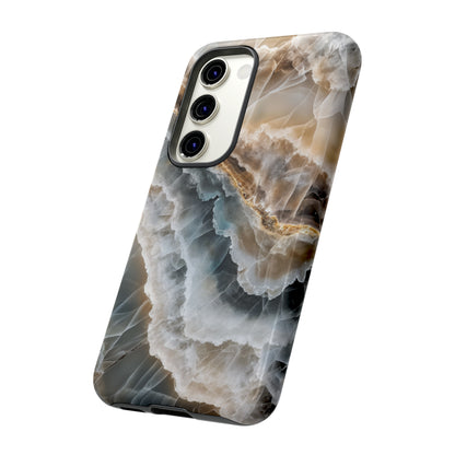 White Onyx Marble Printed Phone Cases