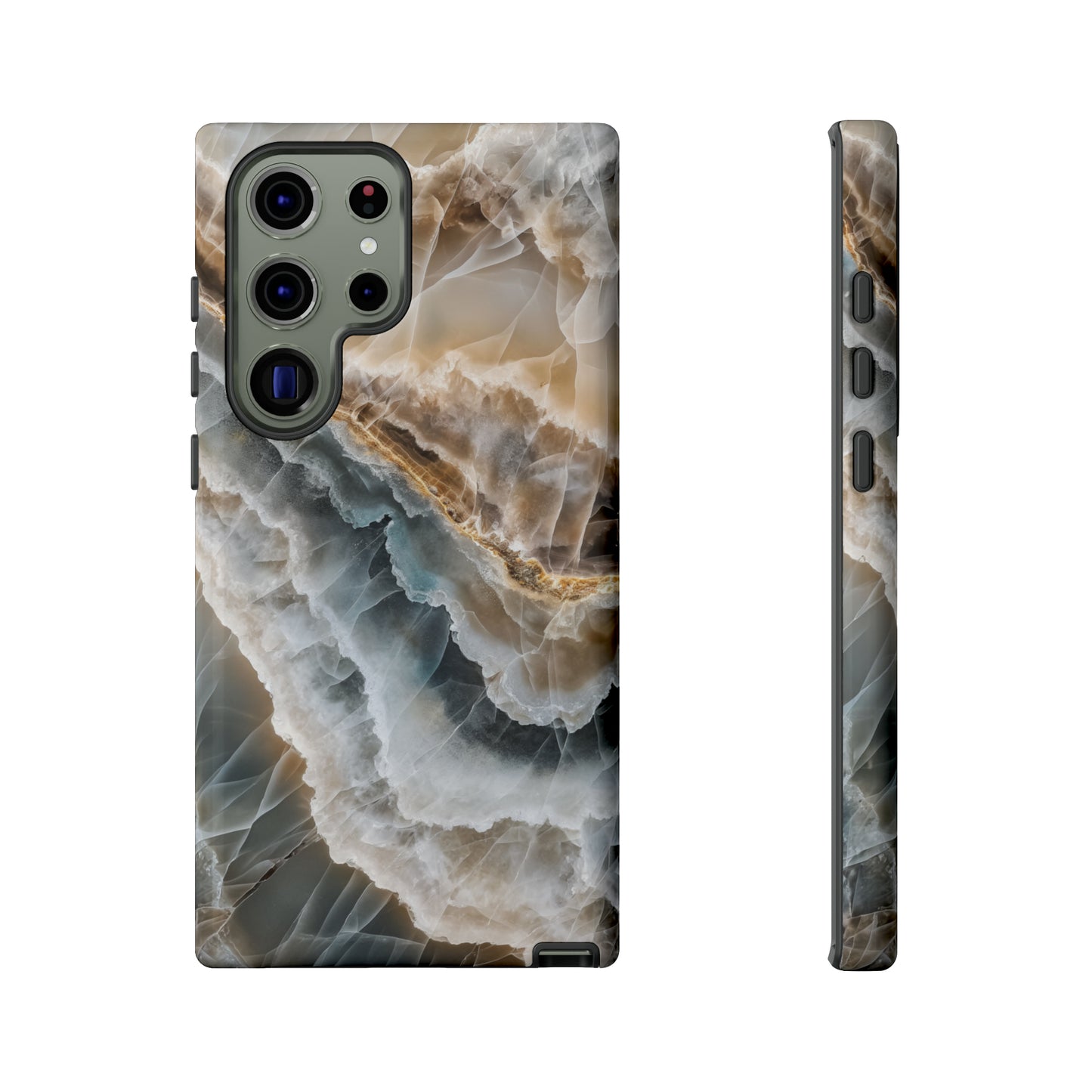 White Onyx Marble Printed Phone Cases