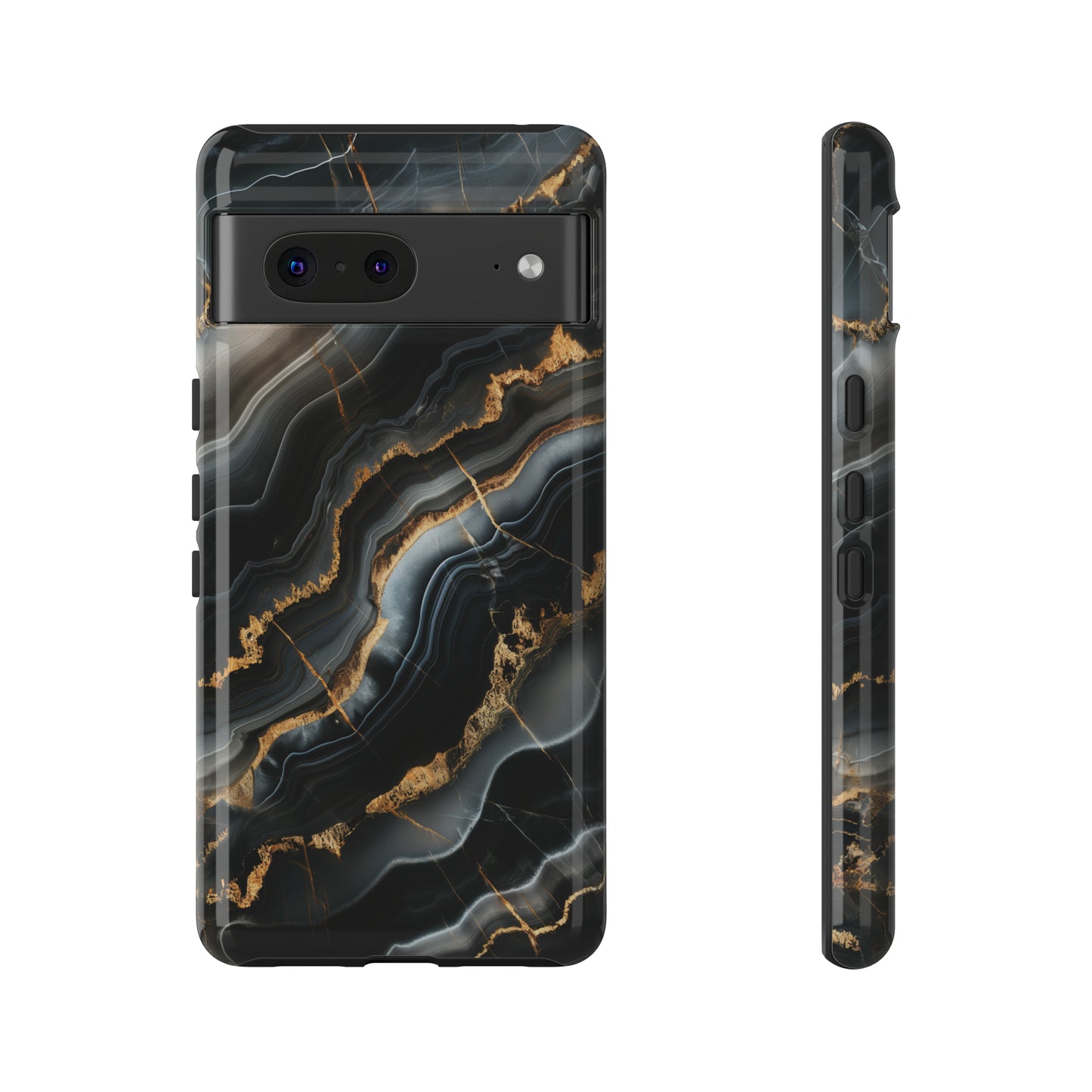 Black Marble Phone Cases