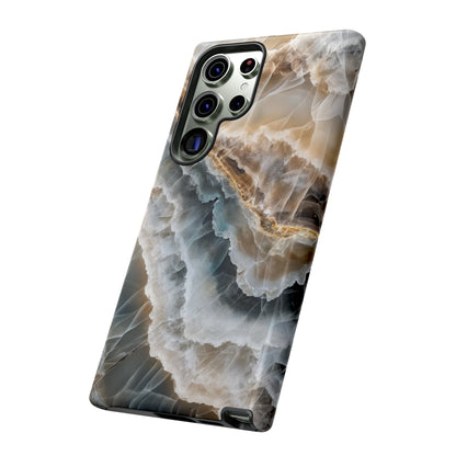 White Onyx Marble Printed Phone Cases