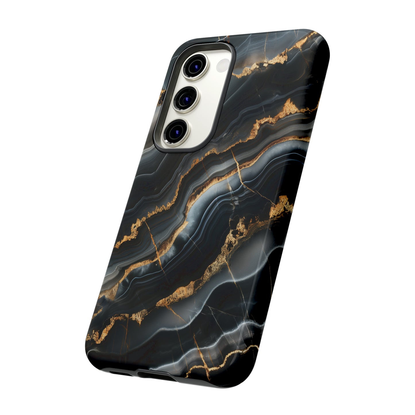 Black Marble Phone Cases