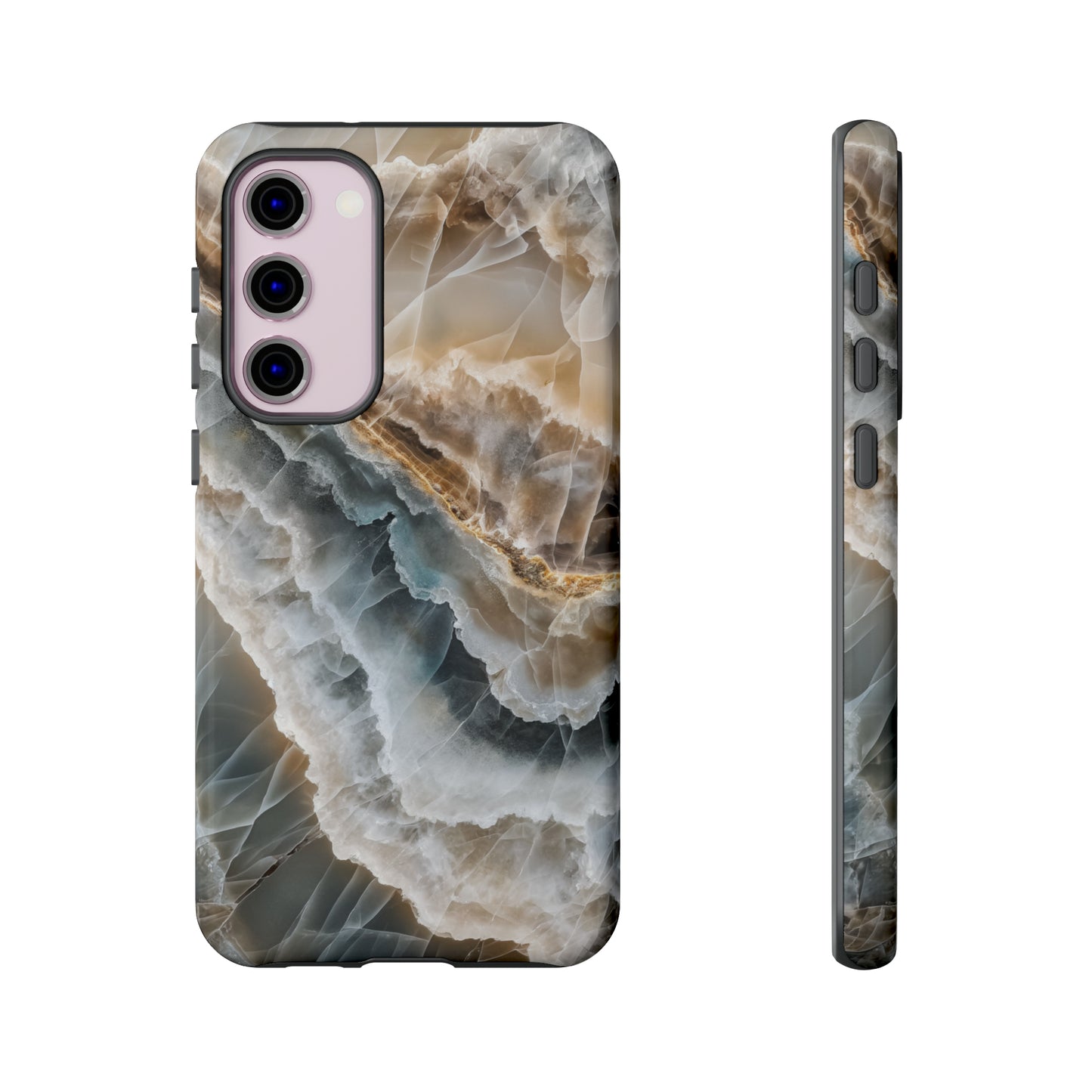 White Onyx Marble Printed Phone Cases