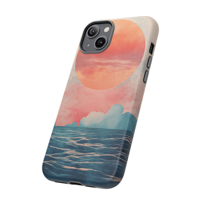 Abstract Sunset & Ocean Phone Cases