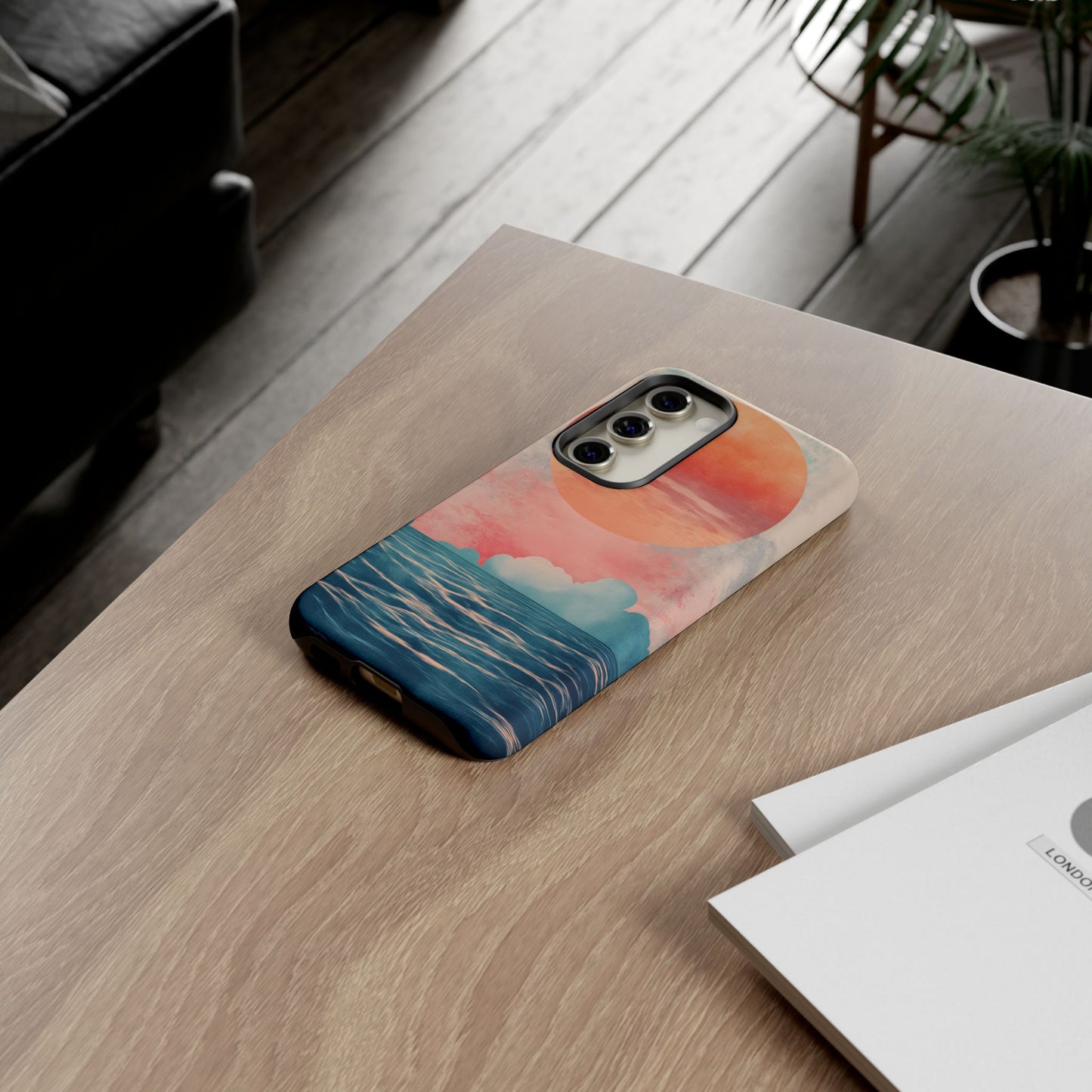 Abstract Sunset & Ocean Phone Cases