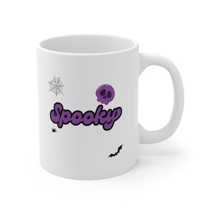 Mug with Spooky Cartoon Design