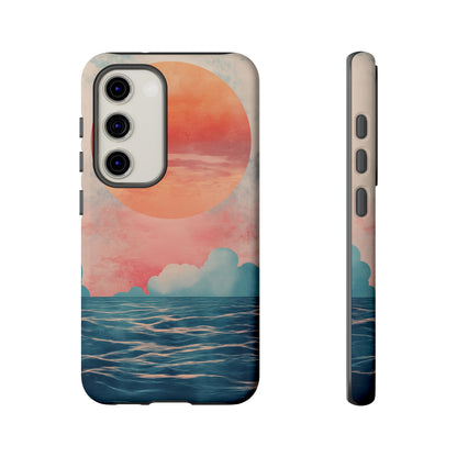 Abstract Sunset & Ocean Phone Cases