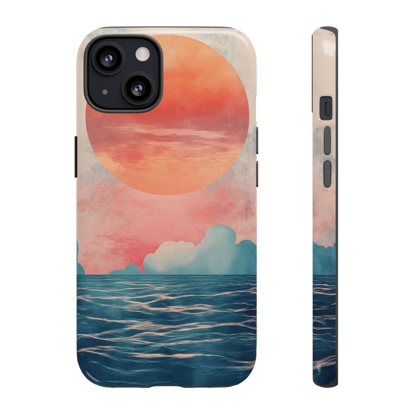 Abstract Sunset & Ocean Phone Cases