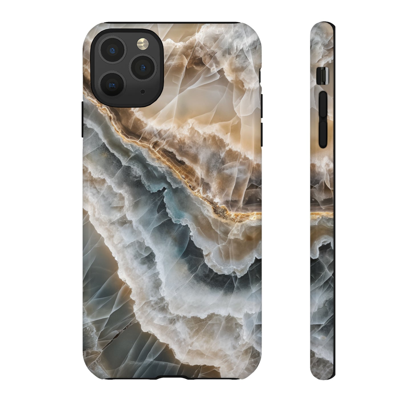 White Onyx Marble Printed Phone Cases