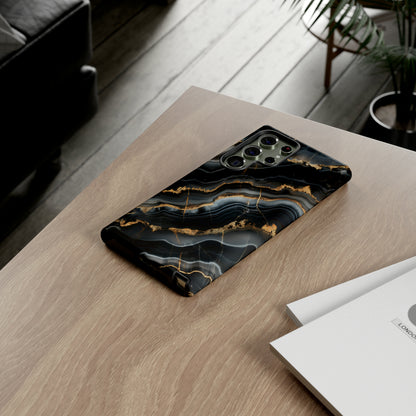 Black Marble Phone Cases