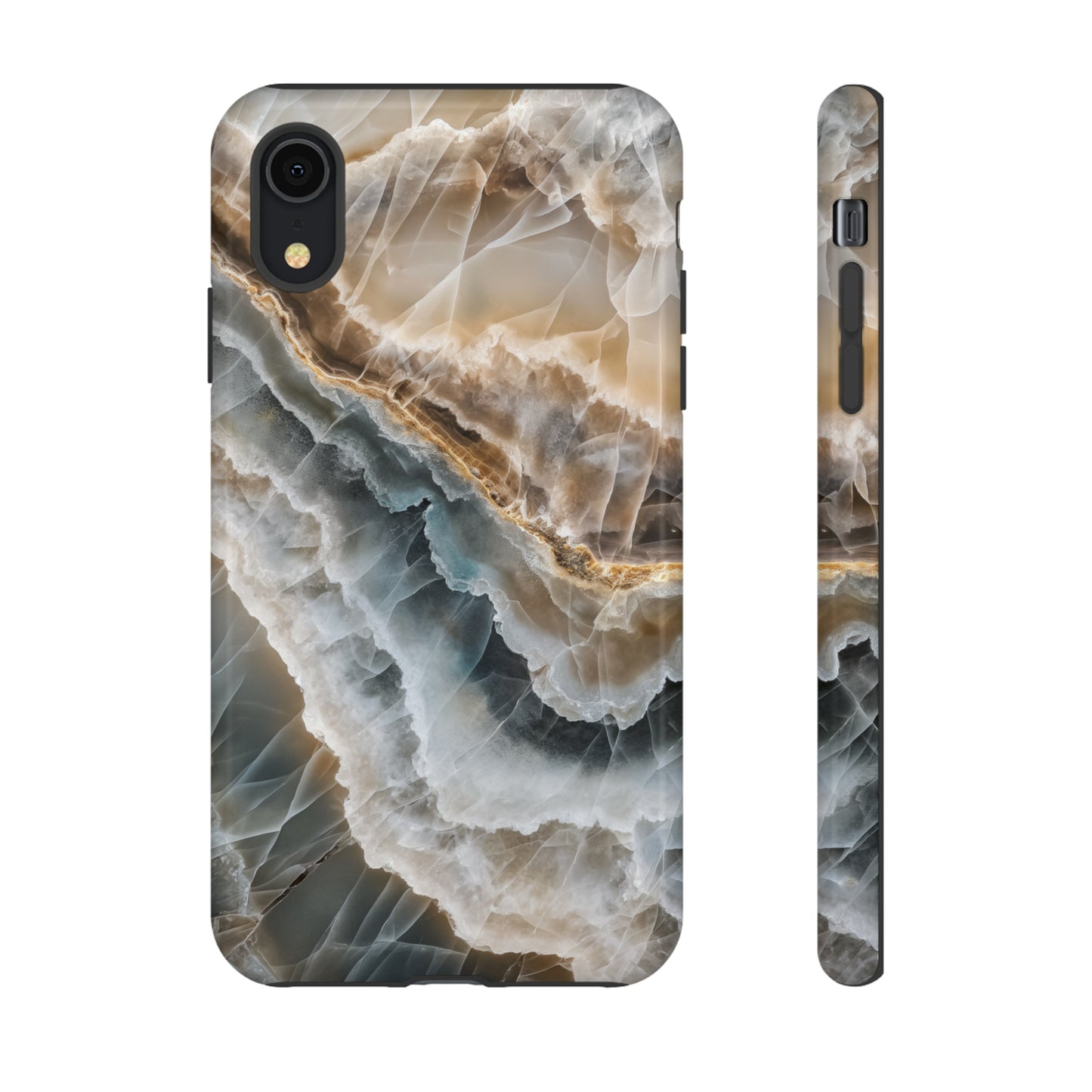 White Onyx Marble Printed Phone Cases