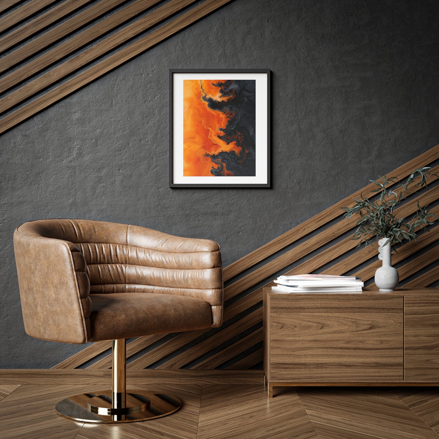 Wall Art, Abstract Lava on rock