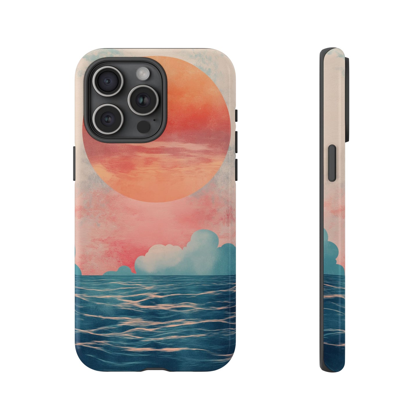 Abstract Sunset & Ocean Phone Cases