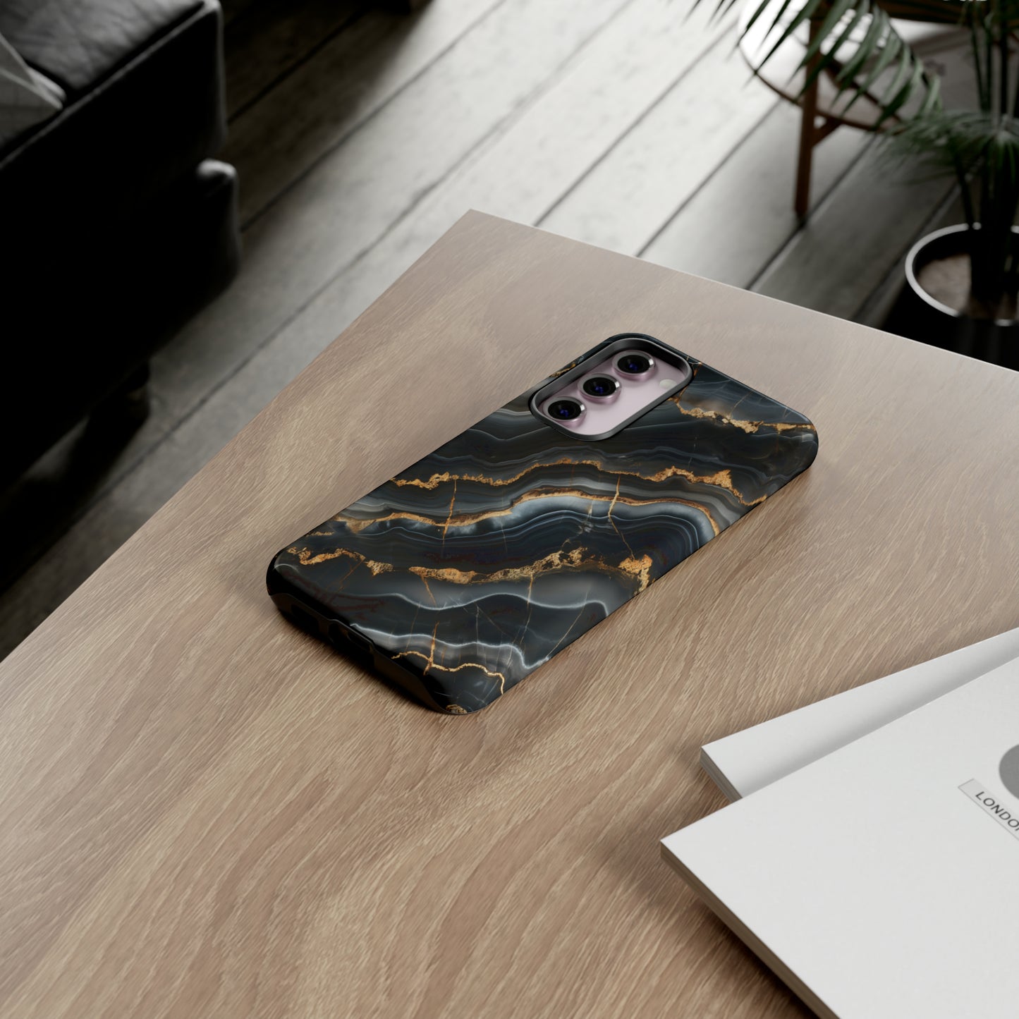 Black Marble Phone Cases