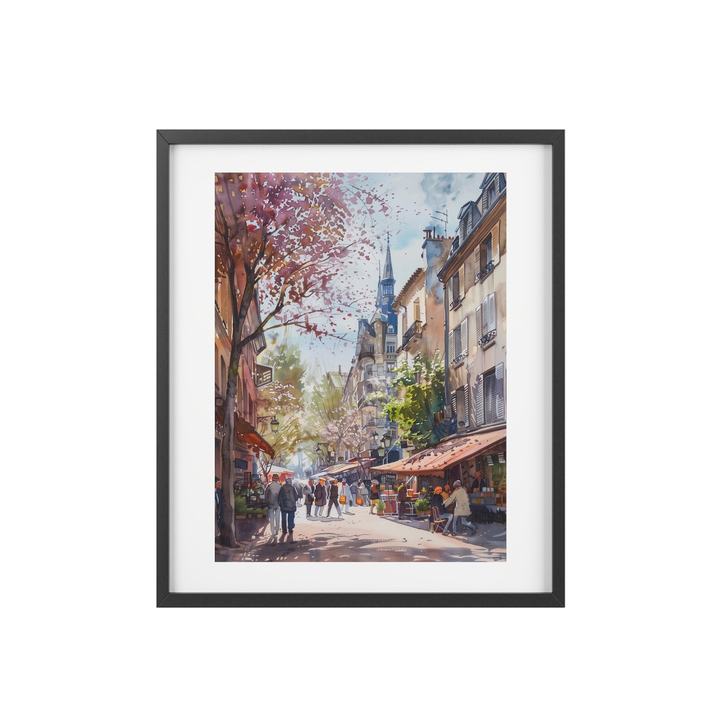 Framed rectangular Wall art posters - French Streetscape
