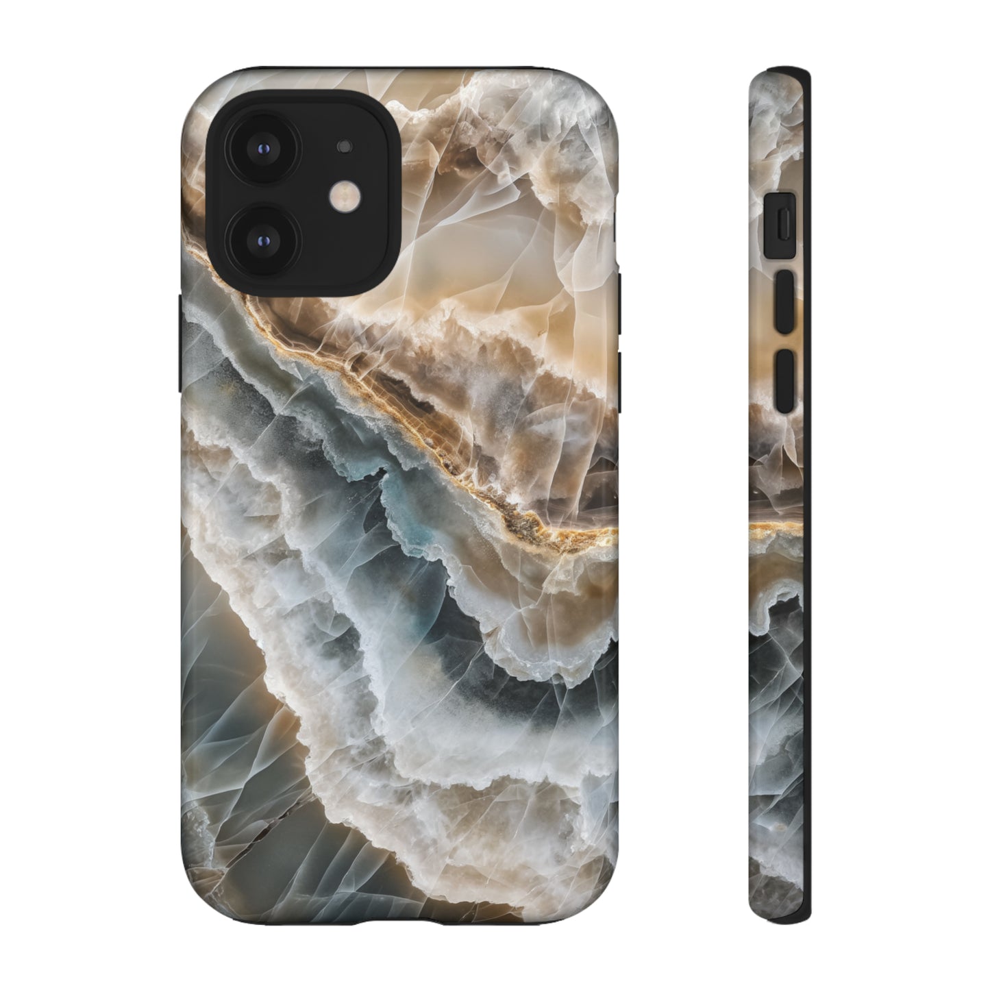 White Onyx Marble Printed Phone Cases