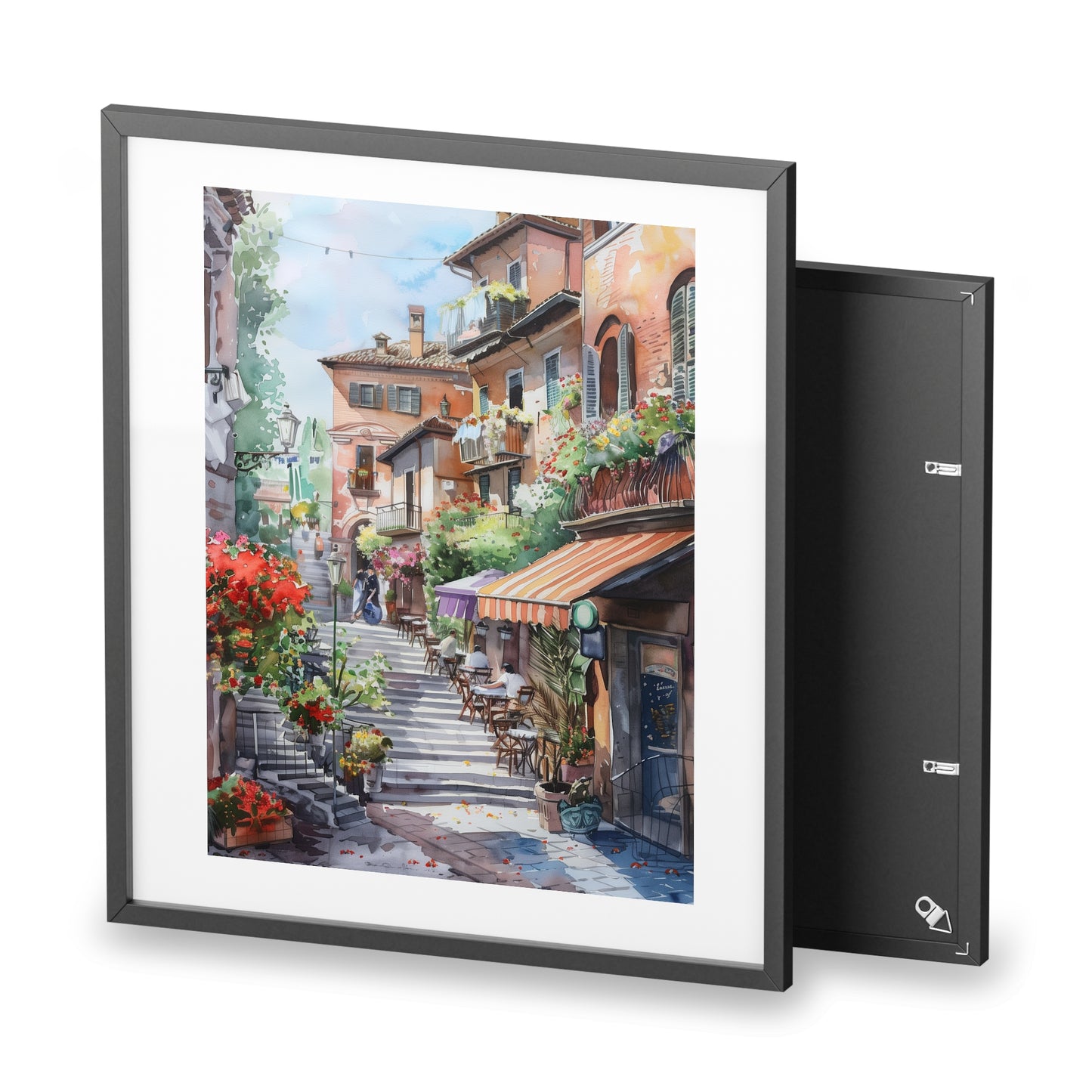 Framed rectangular Wall art posters - French Streetscape 2