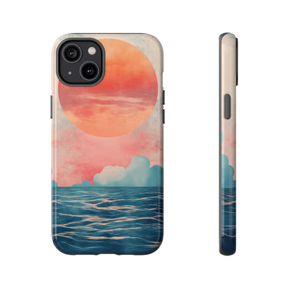 Abstract Sunset & Ocean Phone Cases