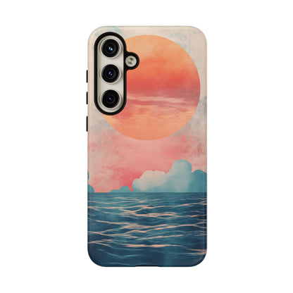 Abstract Sunset & Ocean Phone Cases