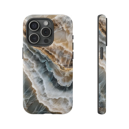 White Onyx Marble Printed Phone Cases