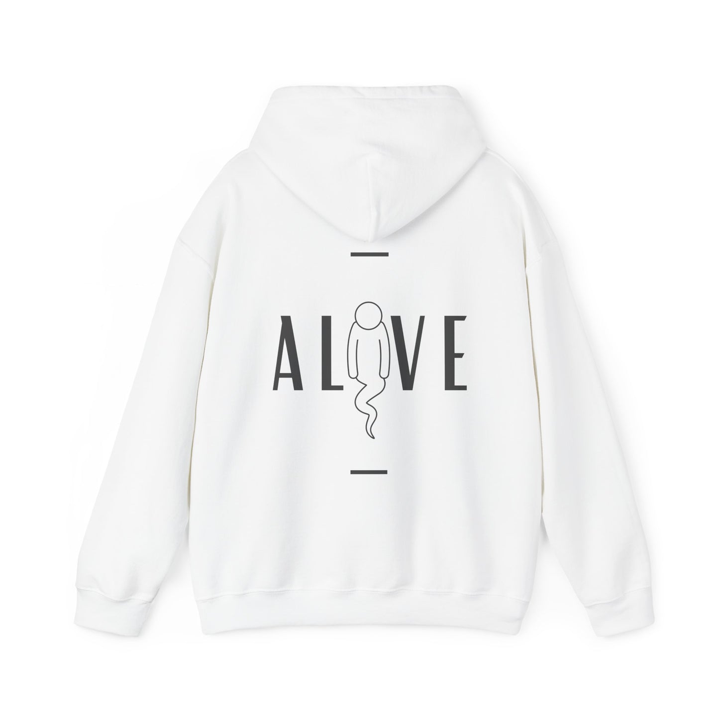 Alive graphic - Heavy Hooded Sweatshirt