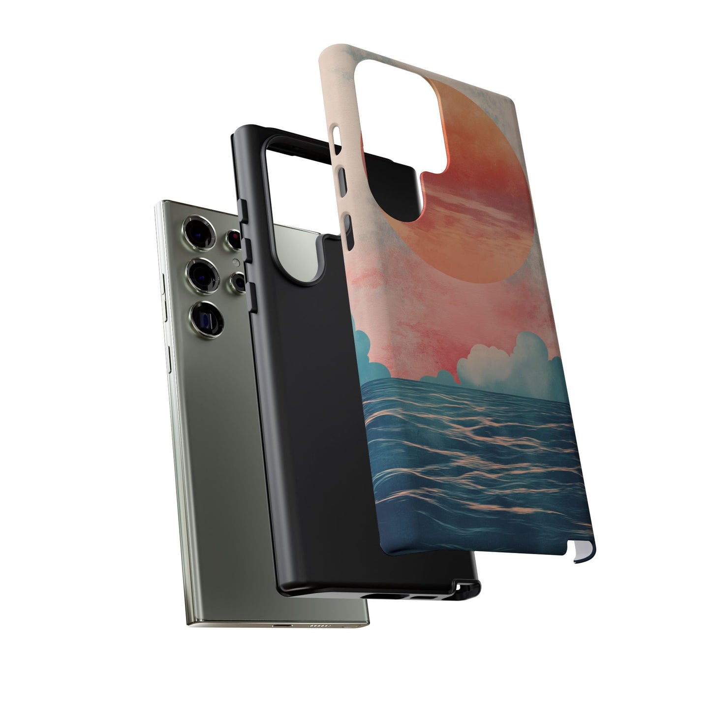 Abstract Sunset & Ocean Phone Cases