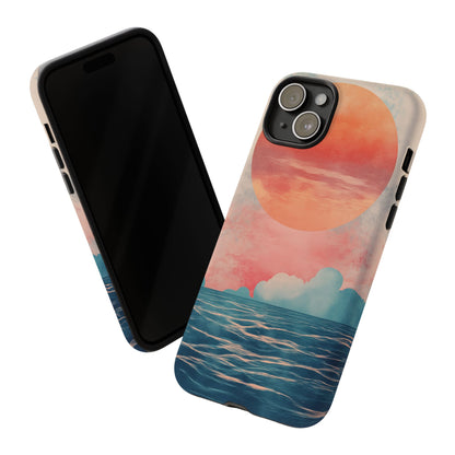 Abstract Sunset & Ocean Phone Cases