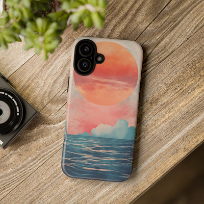 Abstract Sunset & Ocean Phone Cases