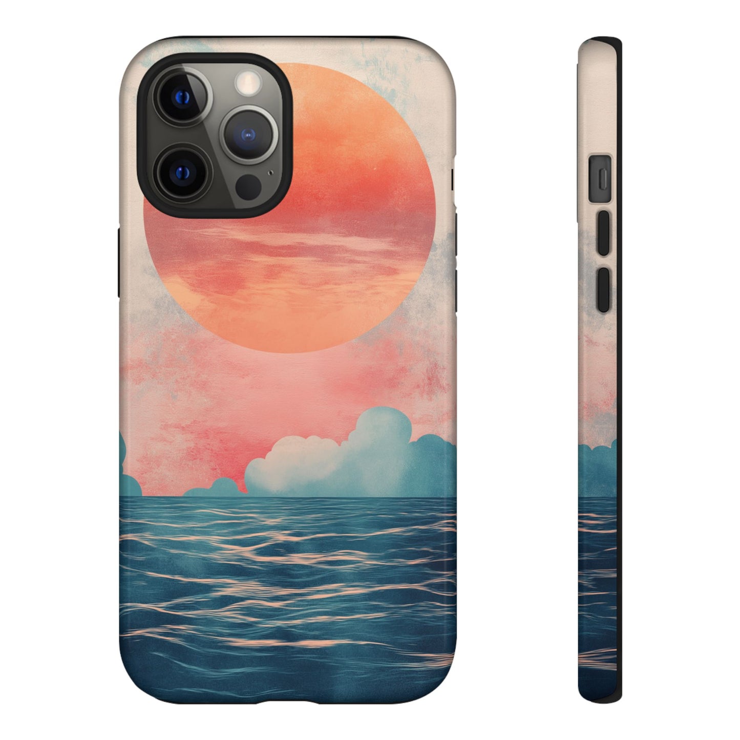 Abstract Sunset & Ocean Phone Cases